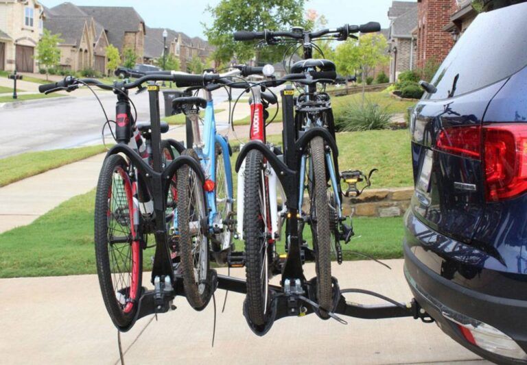 Saris Superclamp 4 platform bike rack attached to a bike