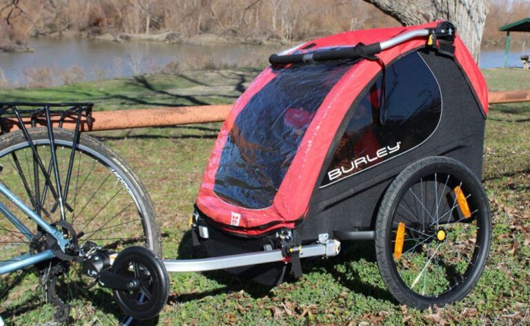 red burley honey bee bike trailer