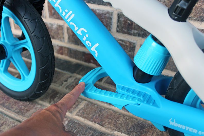 Footbrake and footrest are combined on Chillafish BMXie2