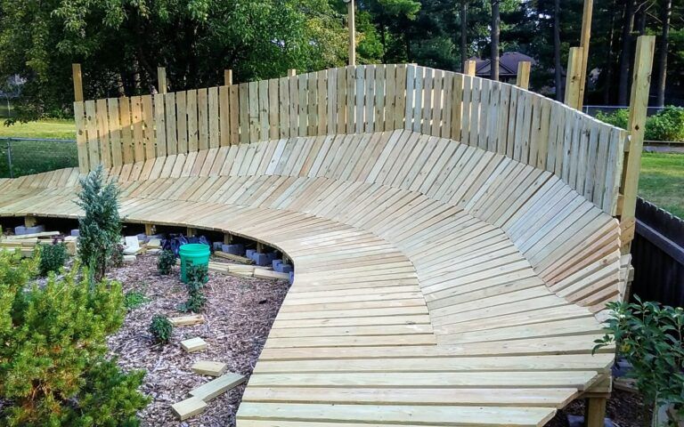 homemade wood bike ramp berm