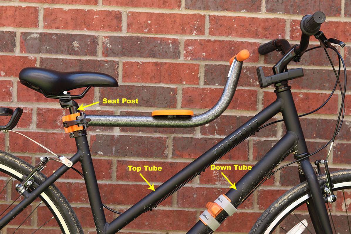 Tyke Toter child bike seat installed on bike