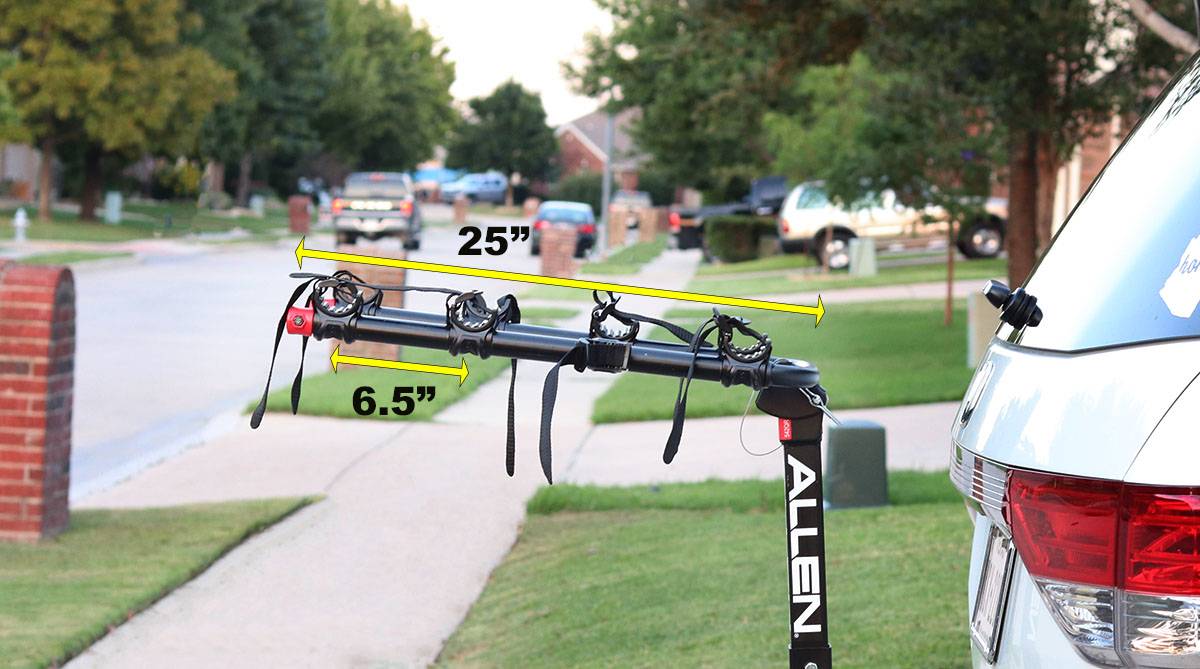 Allen Bike Car Rack Space Between Bike Cradles