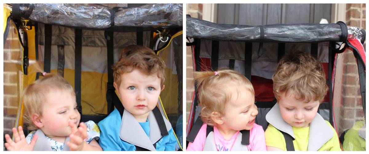 Headroom of Allen Sports bike trailers S2 versus T2 trailer. The S2 has more headroom