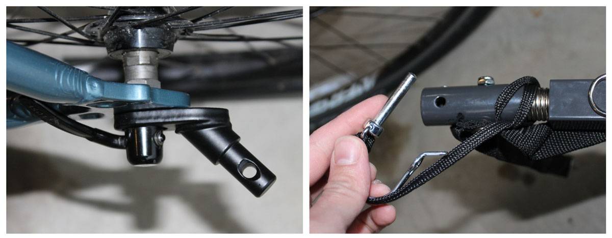 HItch connector of the Allen bike trailer S2 model