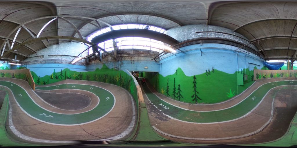 Ray's Indoor Mountain Bike Park scenic mountain trail