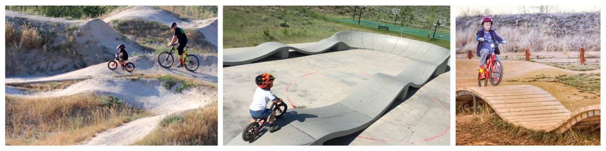 kid-friendly bike parks in Draper, UT, Park City, UT, and Boulder, CO