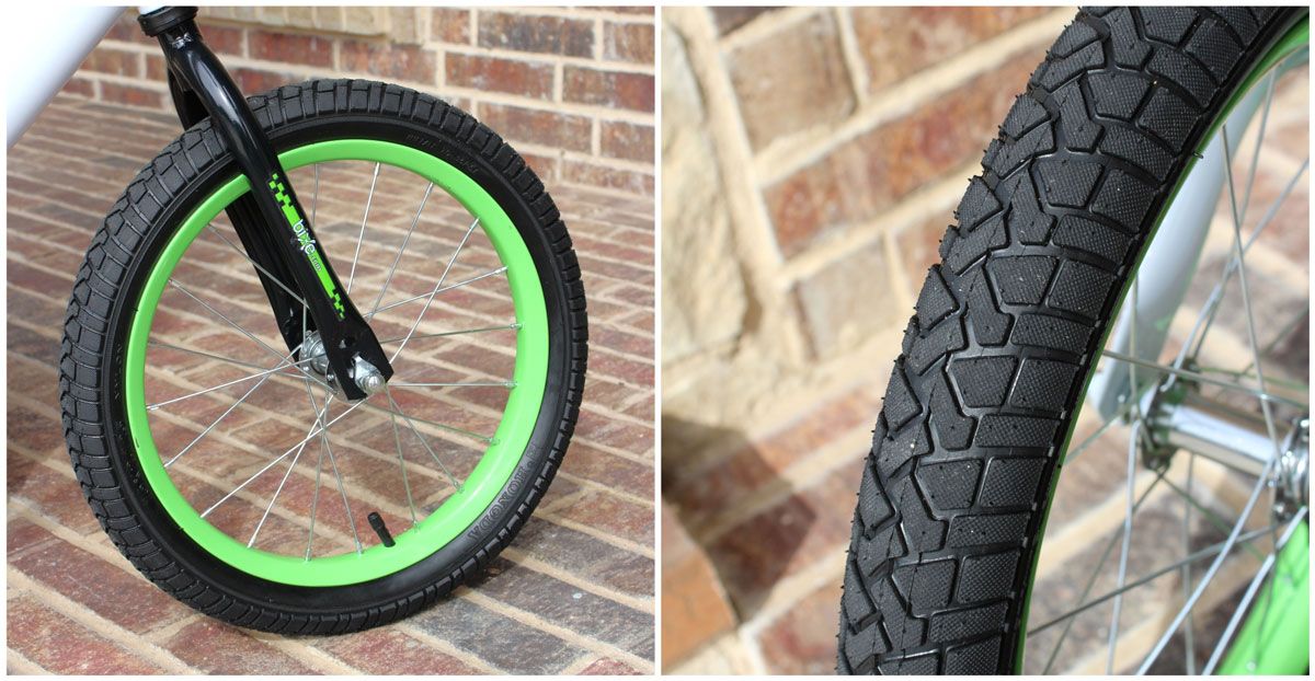 16 inch air tires on Bixe Balance Bike