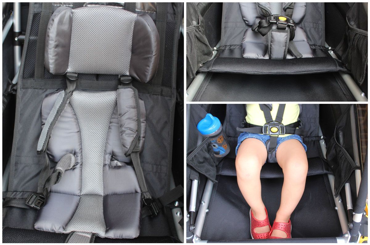 Burley D'Lite bicycle trailer seat pads and bench style seat