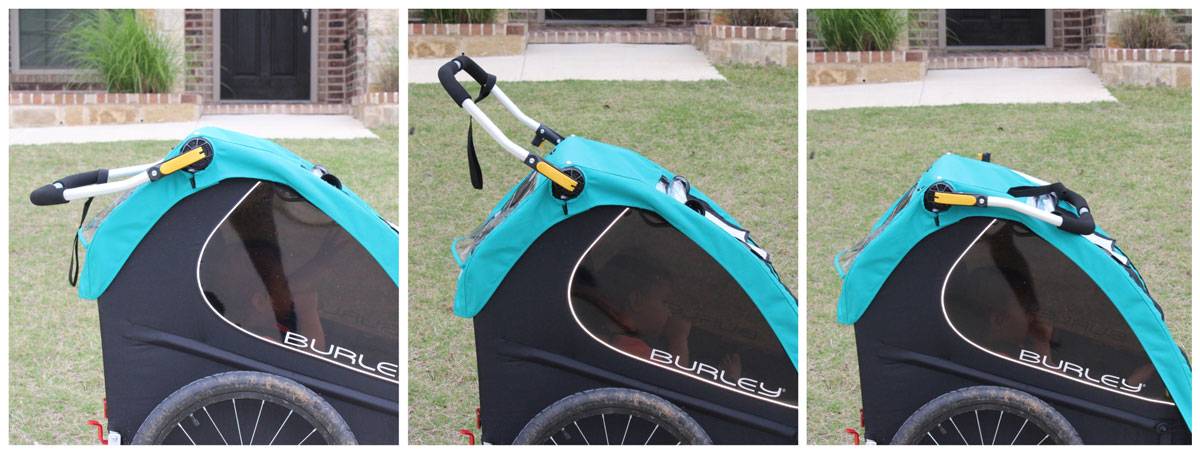 Rotating handlebar of Burley Encore X