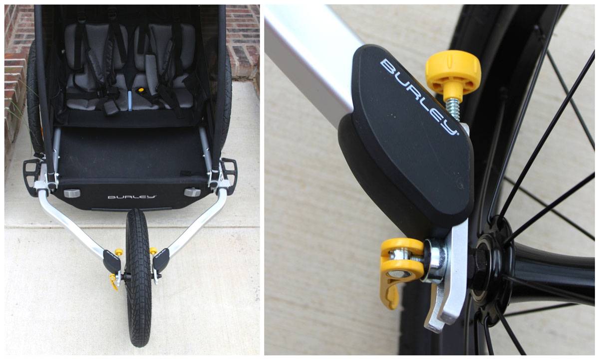 Jogging wheel attachment of Burley Encore X
