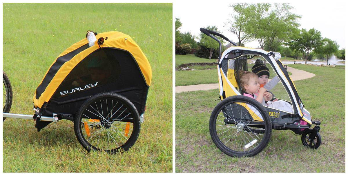 Burley Bee's UV windows vs Allen S2 trailer's clear windows