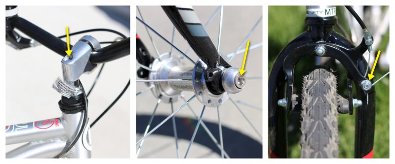 Headset, wheel axle, and brake require special tools (not included) for assembly of ByK E-350x3i.