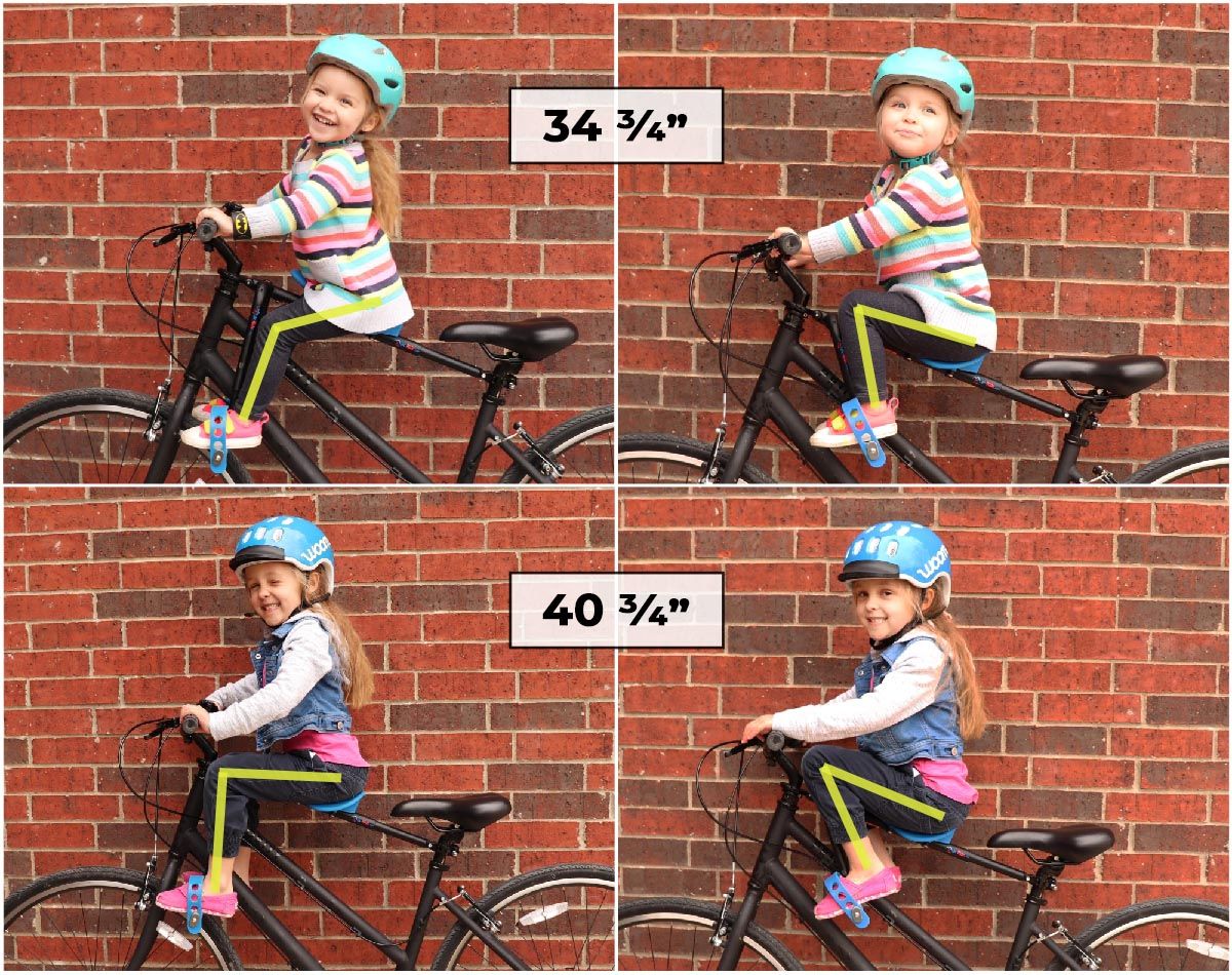 Mac Ride child bike seat Customizable to different sized children adjustable stirrups and angles