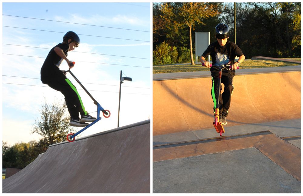 Collage of the Fuzion scooter Z250 and X5 models