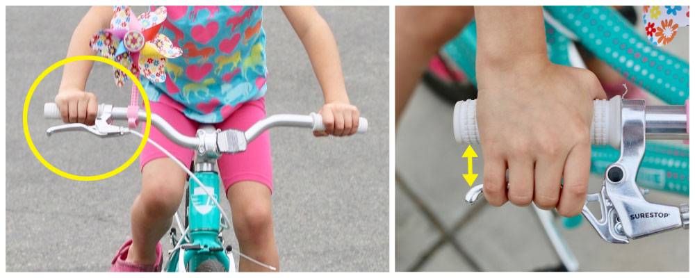 Single brake lever on Guardian Bikes