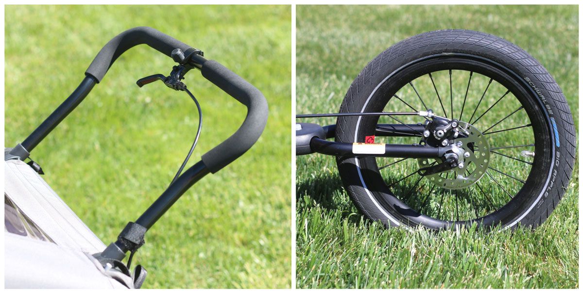 Brake and jogger wheel for Hamax Outback