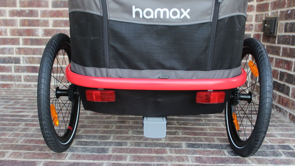 Footbrake on Hamax Outback bike trailer