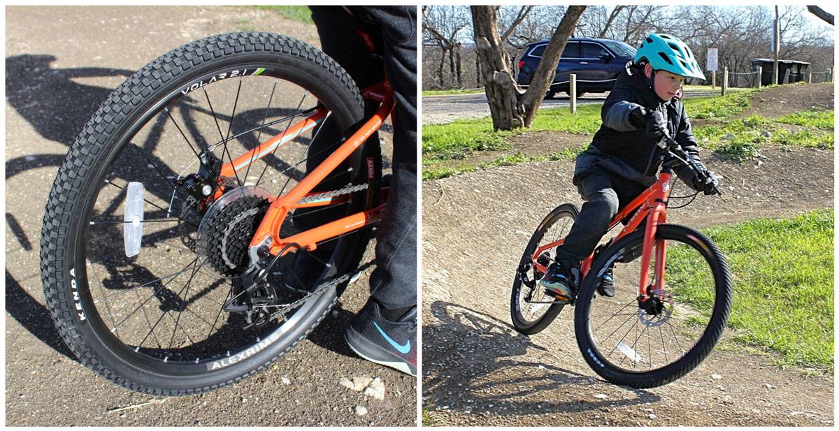 Kenda K-rad tires and Alex Tubeless ready rims on Pello Reyes