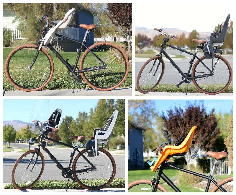 Priority Classic bike shown with a wide range of child bike seats