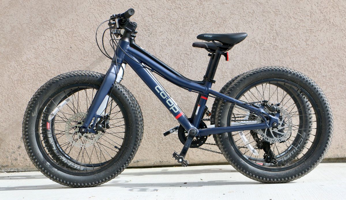 Side by side comparison of REI Kids Bikes Co-Op REV Plus 20geared bike and high-end woom 4 OFF mountain bike. Almost identical geometry.