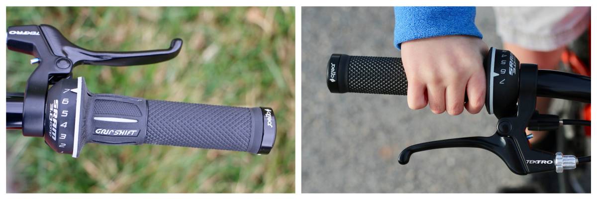 Pello Rover grip shift with child's hand