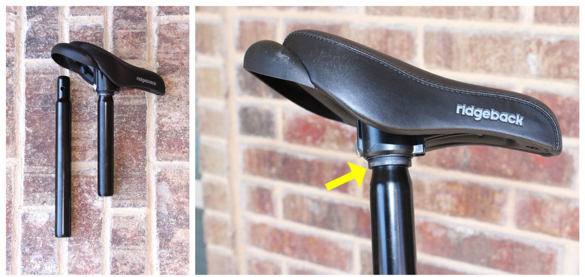 Two seat posts (including extended seat post) for Ridgeback Scoot and Scoot XL balance bikes