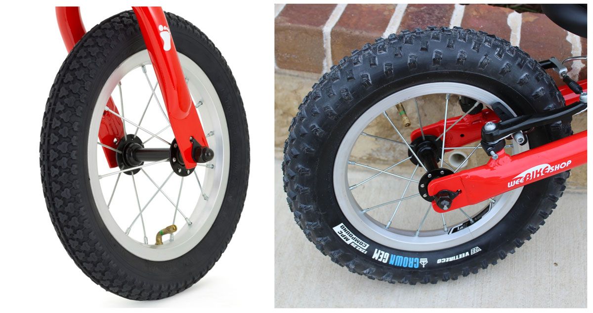 Ridgeback Scoot air tires - standard tread vs knobbier Crown Gem tires