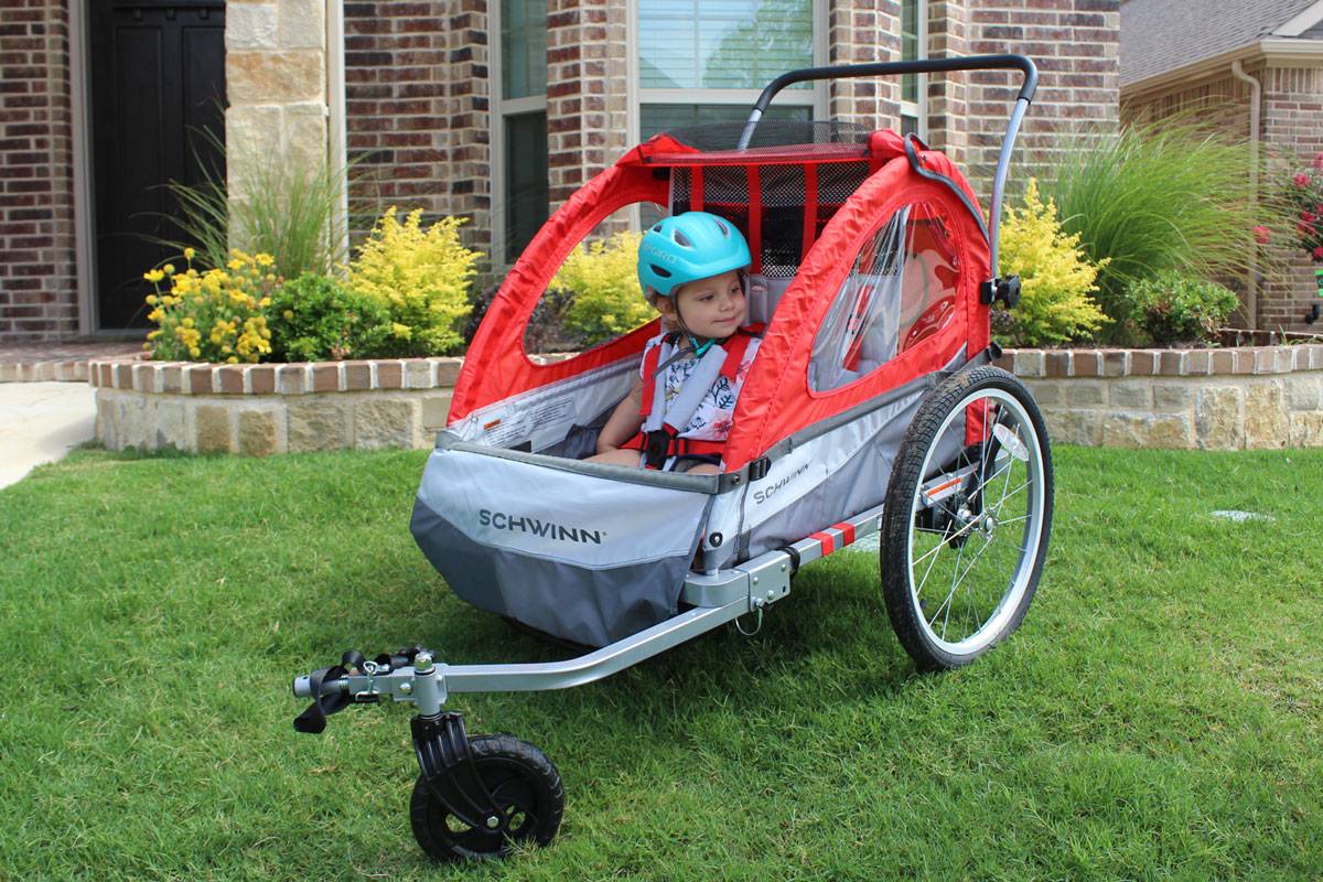 Schwinn Trailblazer trailer in stroller mode