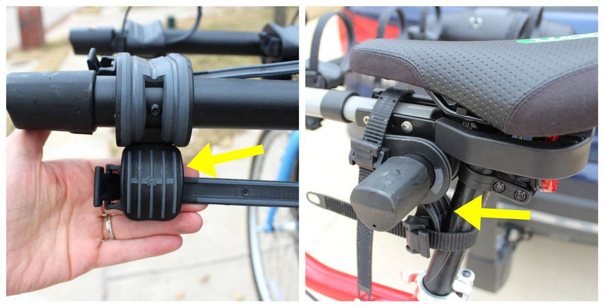 Anti sway cradles on Thule Apex XT hanging rack