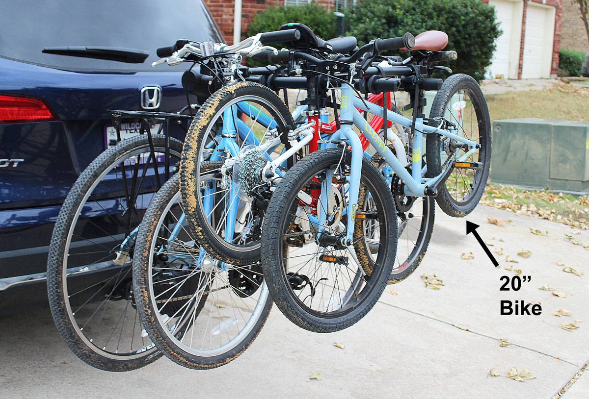 Thule Apex XT 4 bike rack loaded with a 20" bike