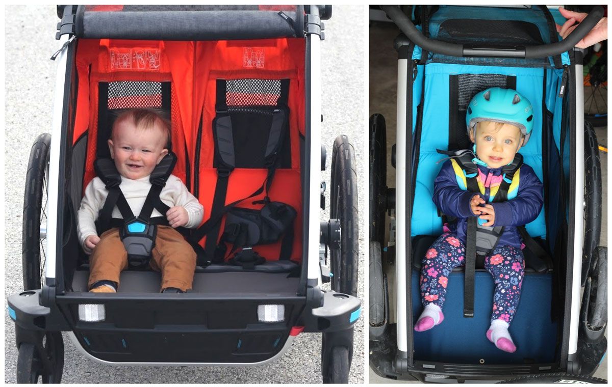 Thule Chariot Cross 2 Double vs Single interior space