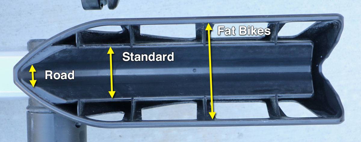 thule t2 pro xtr bike rack tire tray