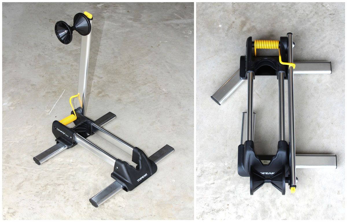 Topeak Lineup Floor Stand open and collapsed