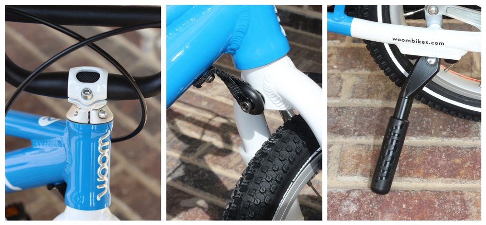 WOOM 2's headset, turning limiter, and kickstand