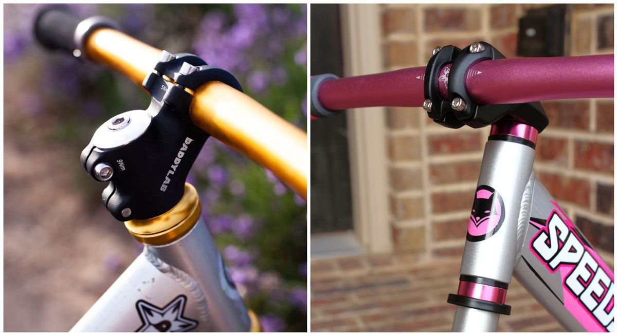 Daddy lab road and quill stems sold by Wild Child Bikes for balance bikes