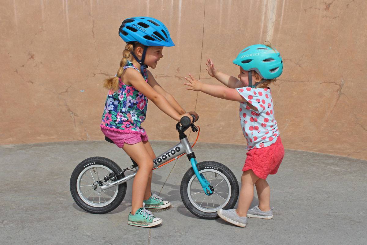 preschooler on Yedoo YooToo with aluminum frame