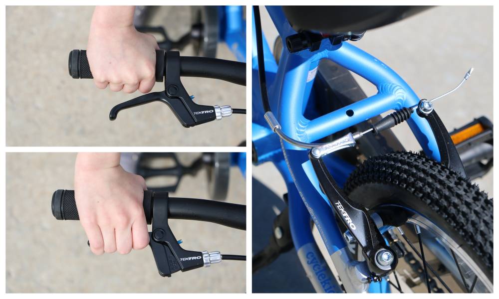Tektro v-pull brakes on Cycle Kids 16" bike