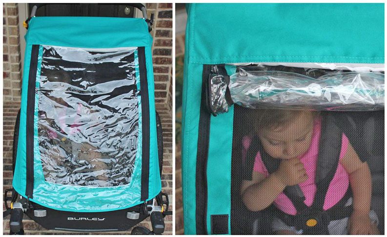 rain cover on Burley Encore X