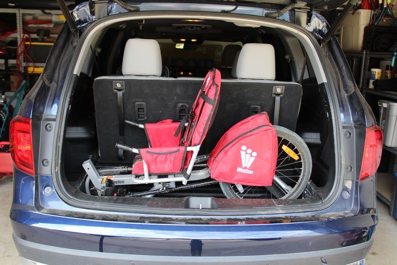 Weehoo Turbo in the back of a Honda Pilot