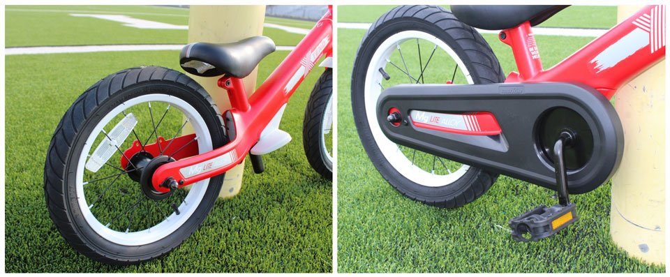 Smart Trike XTend with footrest installed, then with the pedal assembly installed instead