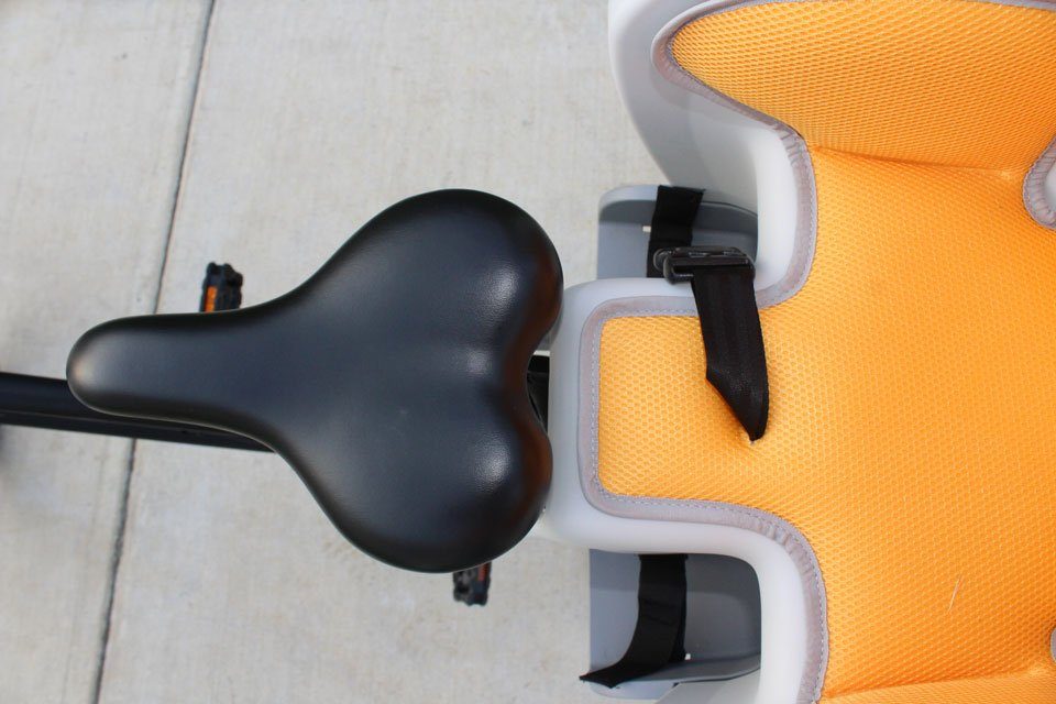 Bike's saddle doesn't leave enough room to remove the Topeak BabySeat II