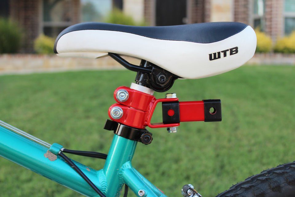 Trail Gator hitch on adult bike seat post