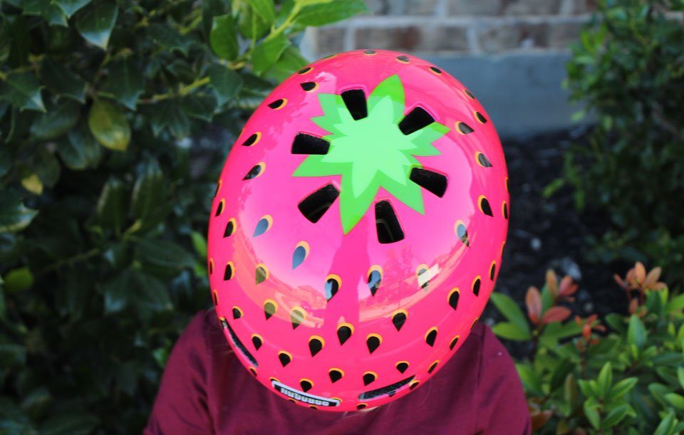 Top of Nutcase Baby Nutty, showing five vents