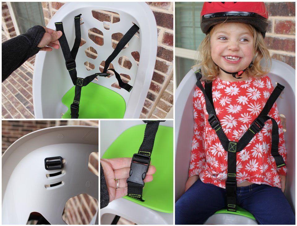 Collage of harness system of Bell Shell