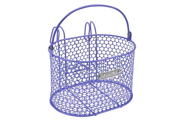 Electra honeycomb kids bike basket in purple