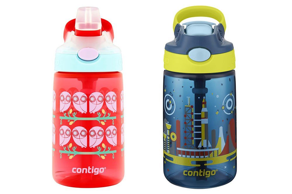 Contigo kids water bottles in girl and boy designs