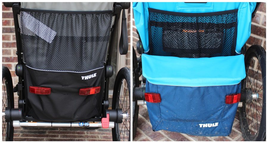 Rear storage in Lite is one large pocket