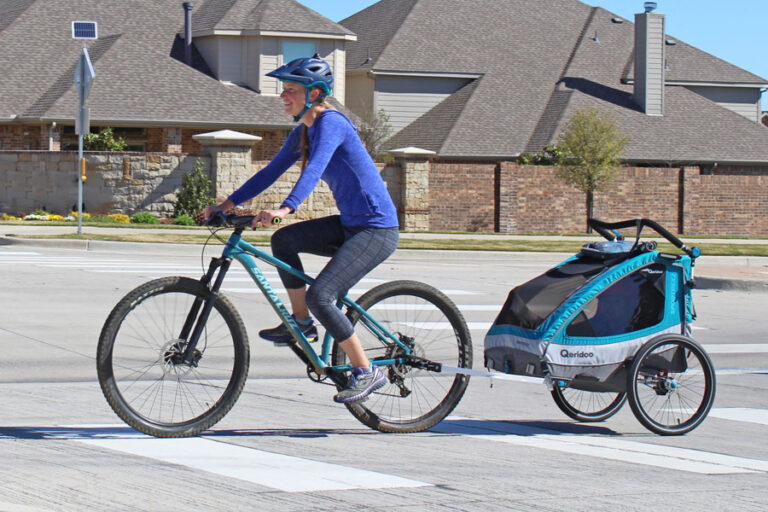 Crossing the crosswalk while riding with the Sportrex 2