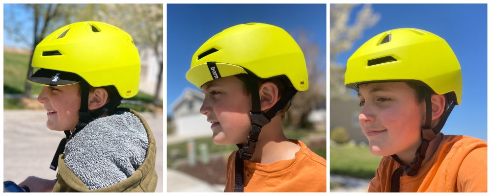 the difference visor options of the bern kids helmet nino 2.0