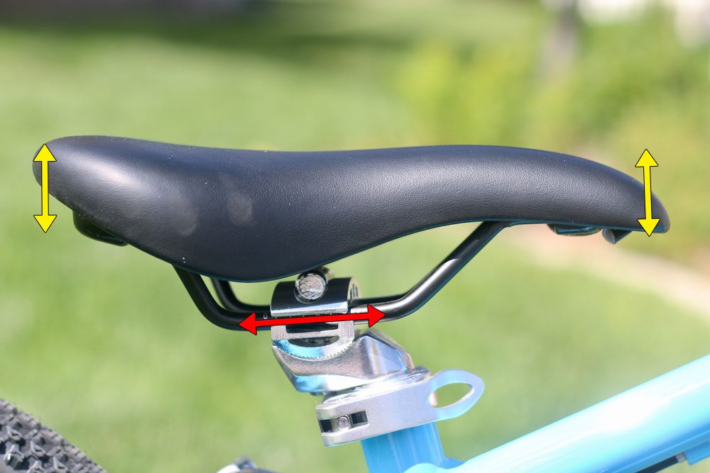 adjustable saddle on the Priority Start 20 kids bike